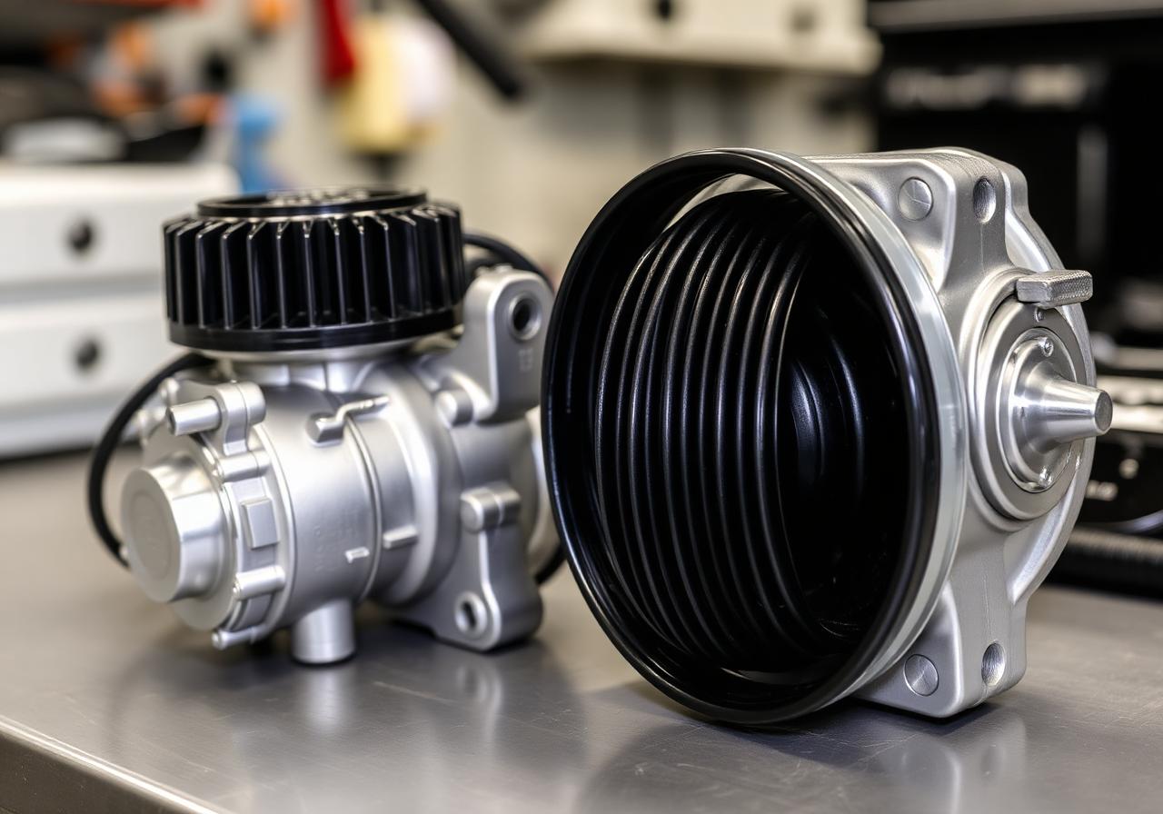 AC compressor and condenser parts